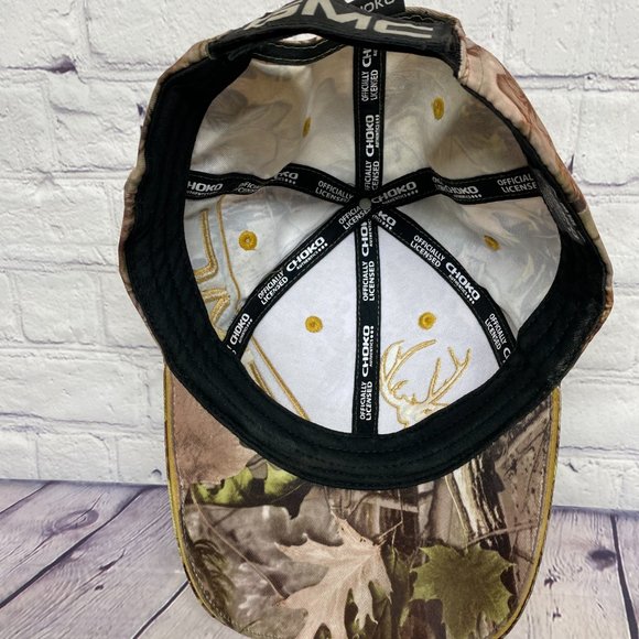 GMC Camo Hat Cap Strap Back Red Camouflage Outdoor Embroidered CHOKO One Size - Picture 8 of 10